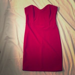 Red foreign exchange dress